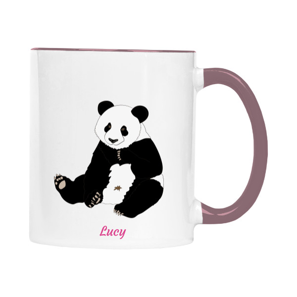 Hrnek malý barevný s potiskem Cup Panda