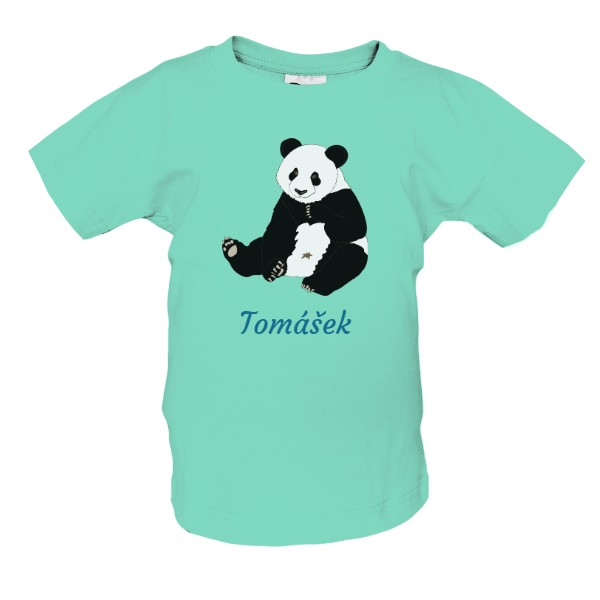 Tričko s potiskem Dětské krátké triko Panda