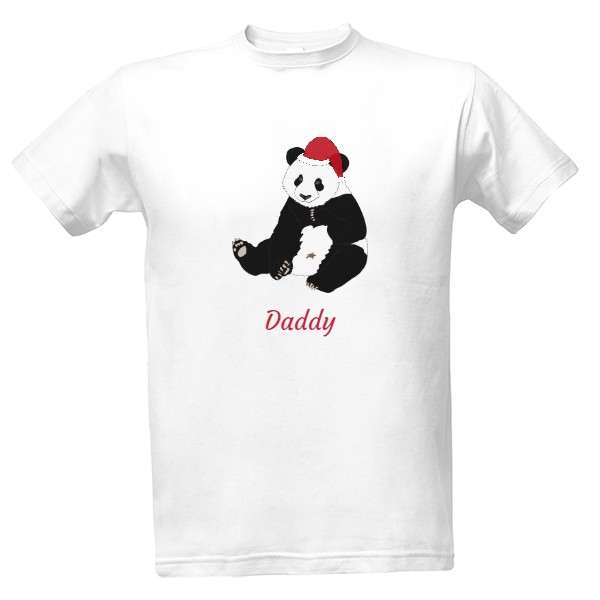T-shirt Men´s T-shirt - XMAS panda Daddy