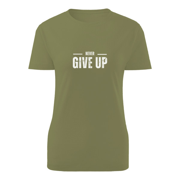 Tričko s potiskem Never Give Up
